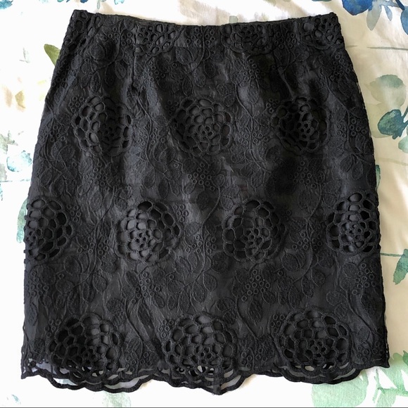Halogen Floral Lace Pencil Skirt - Picture 4 of 6